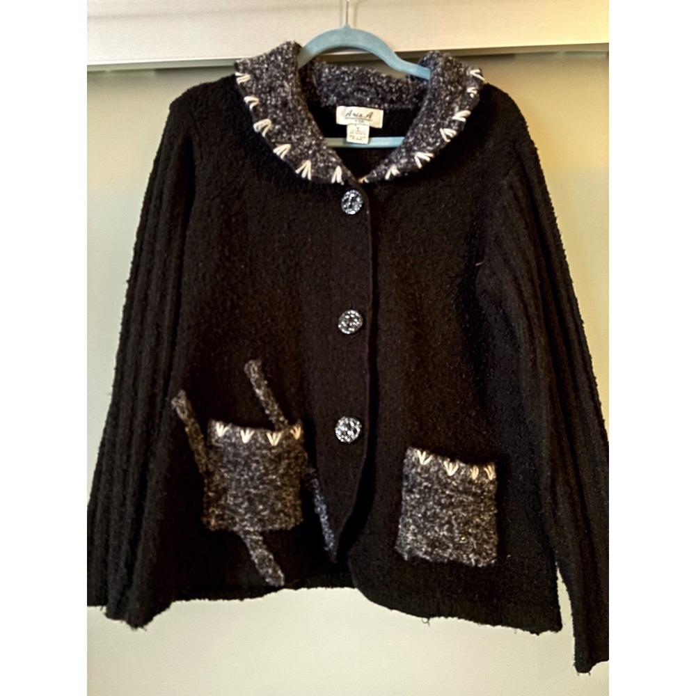 Aria.A Women's‎  Size M Black Jacket Coat Sweater